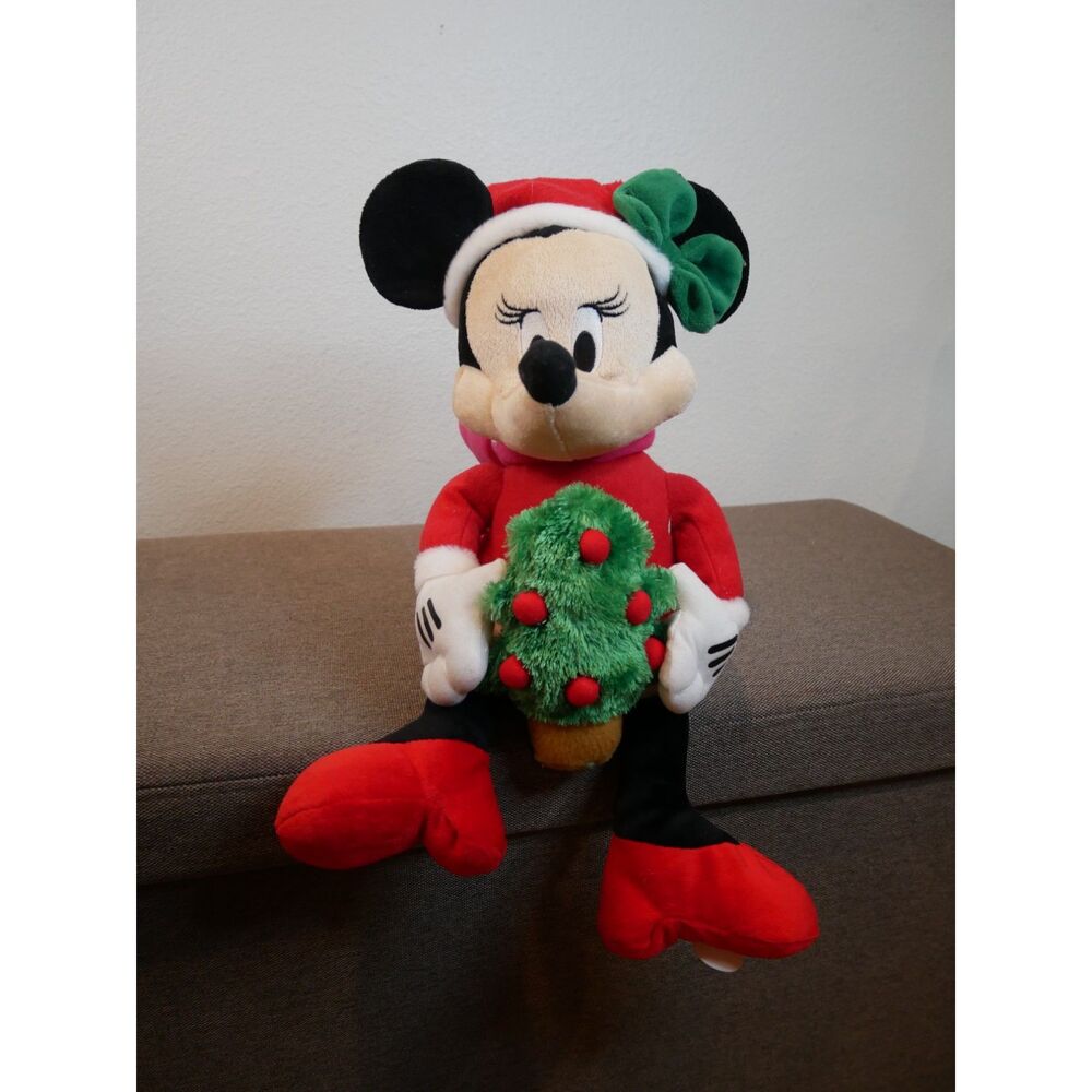 Minnie Mouse Christmas Plush Santa Outfit Tree Holiday Doll Approx 18 in
